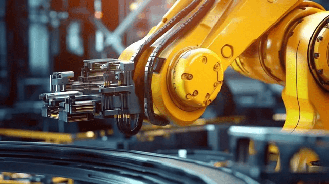Robot arm symbolising industrial value creation